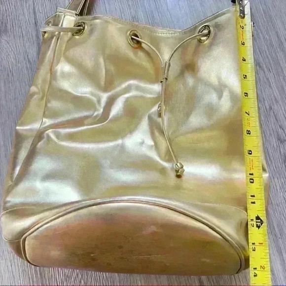ESTÉE LAUDER GOLD  BUCKET CROSSBODY BAG - Picture 7 of 15